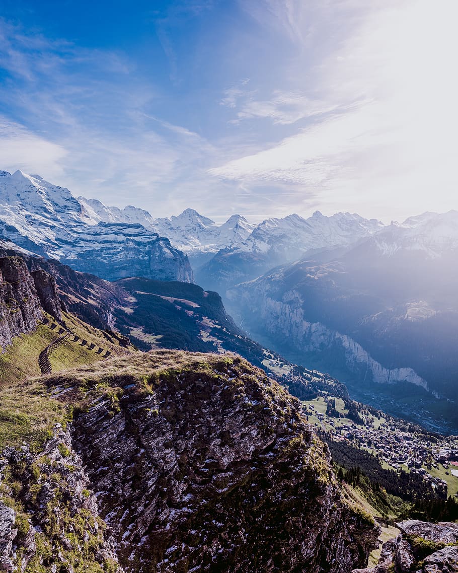 mountain, outdoors, nature, mountain range, landscape, peak HD wallpaper