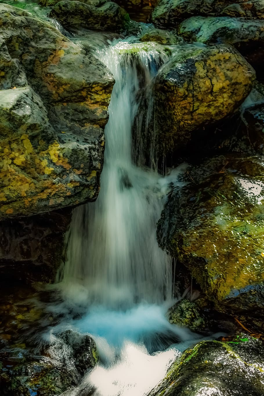 stream, water, creek, nature, scenic, scenery, rocks, summer HD wallpaper