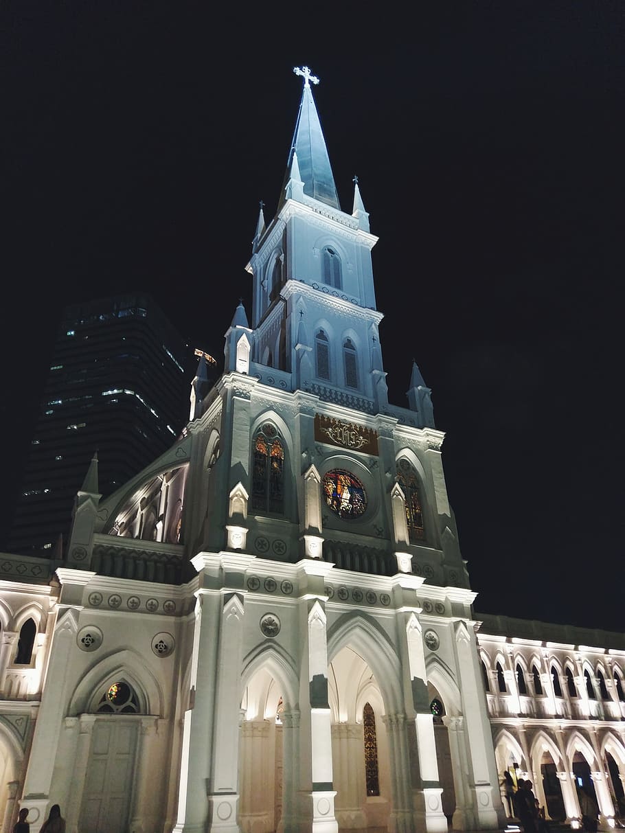 singapore, chijmes, architecture, building exterior, built structure HD wallpaper
