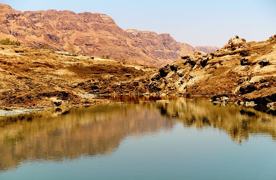 dead sea, water, reflection, scenics - nature, tranquility HD wallpaper