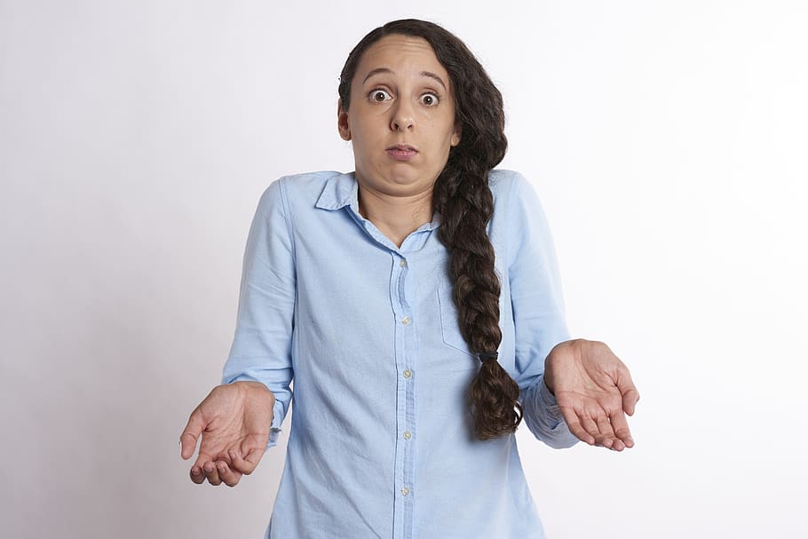 confused, unsure, raise, hands, don't know, hard, confusing HD wallpaper