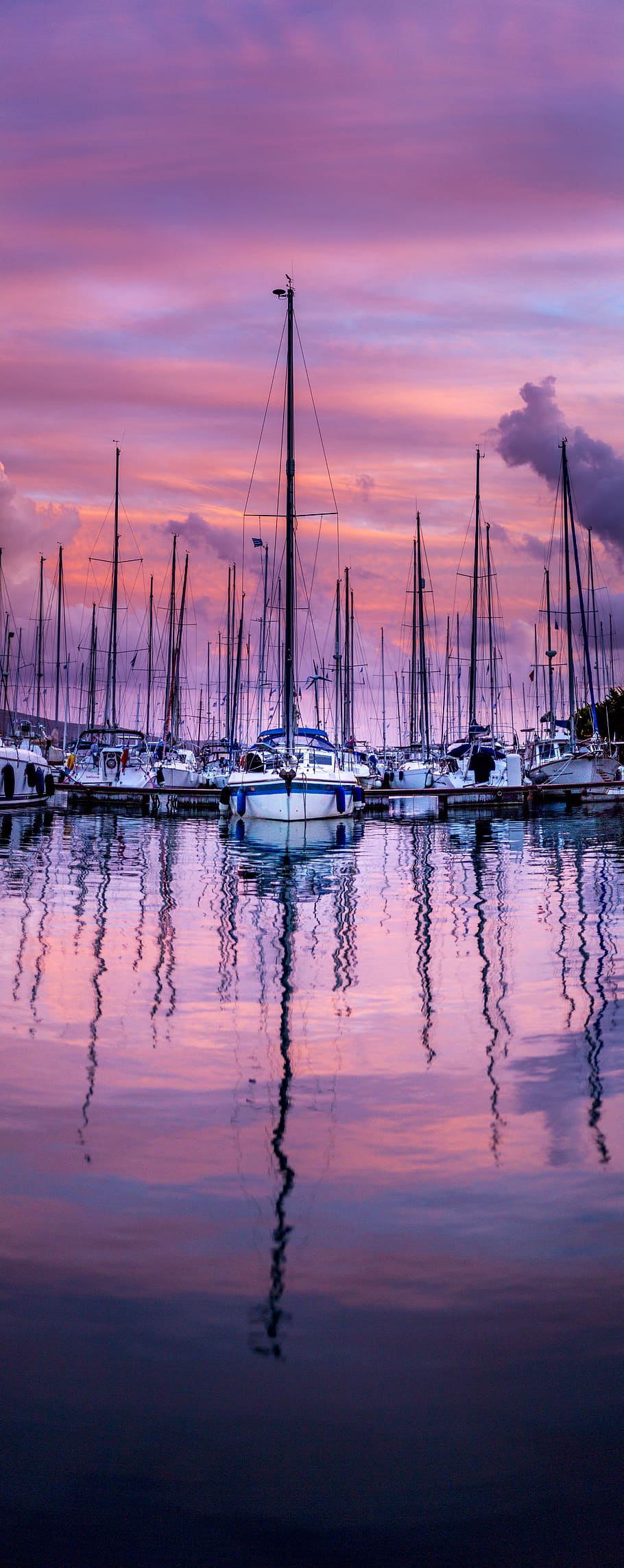 harbor during golden hour, water, nautical vessel, transportation HD wallpaper