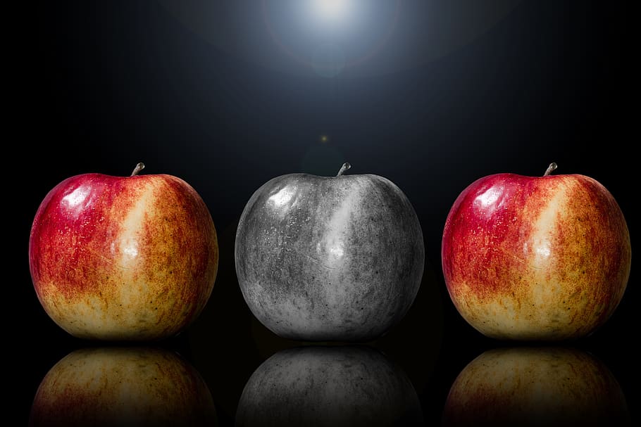 apple, fruit, selection, especially, special feature, one of a kind HD wallpaper