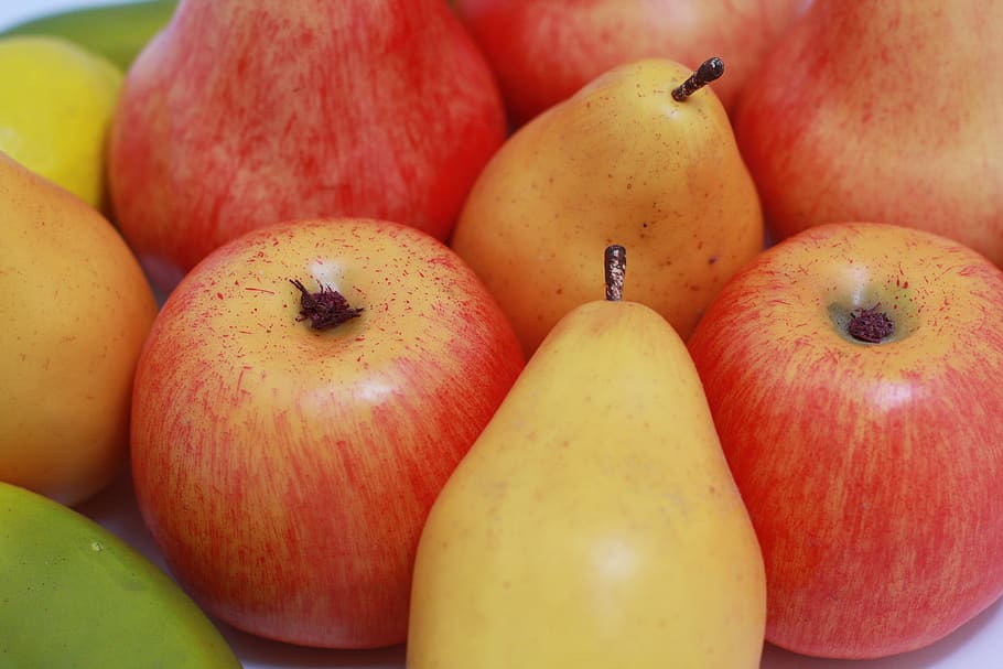 fruit, apple, pear, food, vitamin, healthy eating, food and drink HD wallpaper