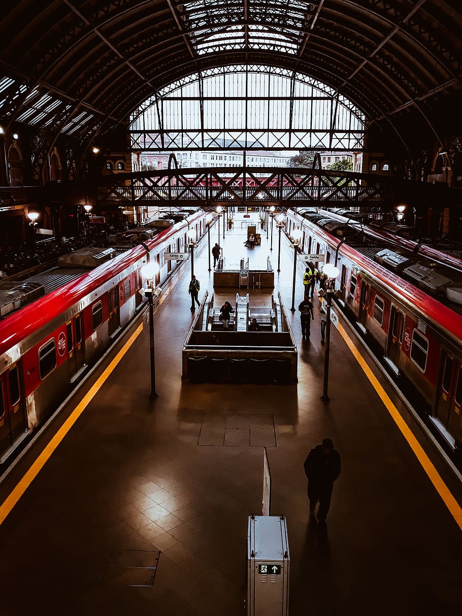 Photo of Train Station, architecture, building, commuters, modern HD wallpaper