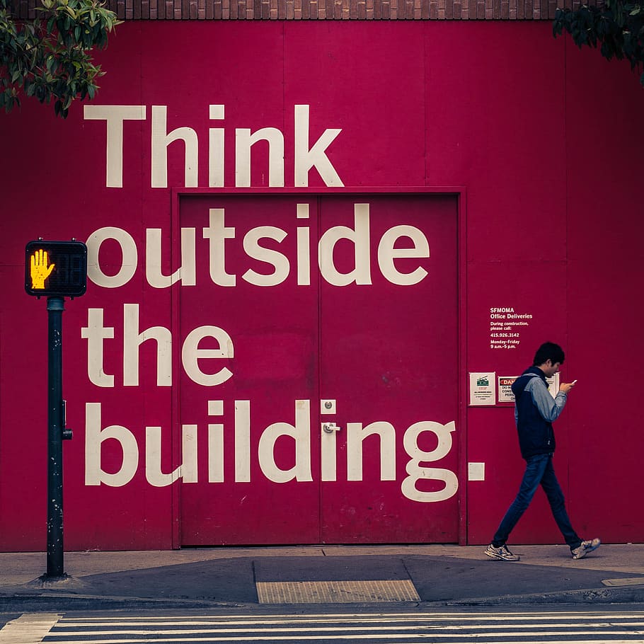 text, communication, full length, sign, red, one person, architecture HD wallpaper