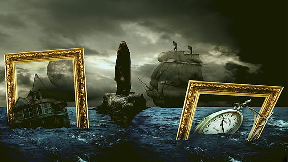 fantasy, surreal, landscape, mysterious, magic, surrealism HD wallpaper
