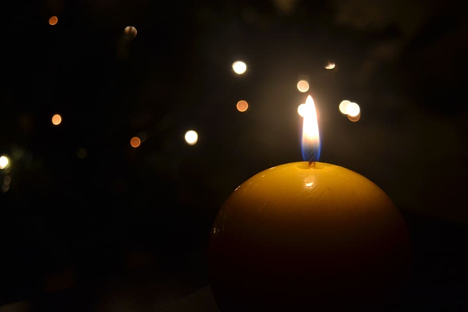 light, night, candles, illuminated, close-up, burning, flame HD wallpaper