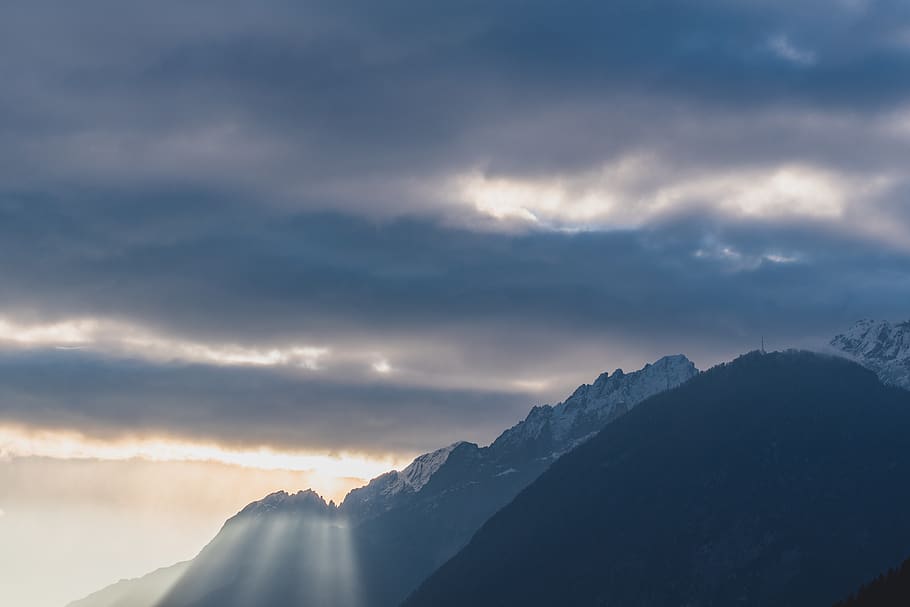 snowcap mountains, sky, cloud - sky, beauty in nature, scenics - nature HD wallpaper