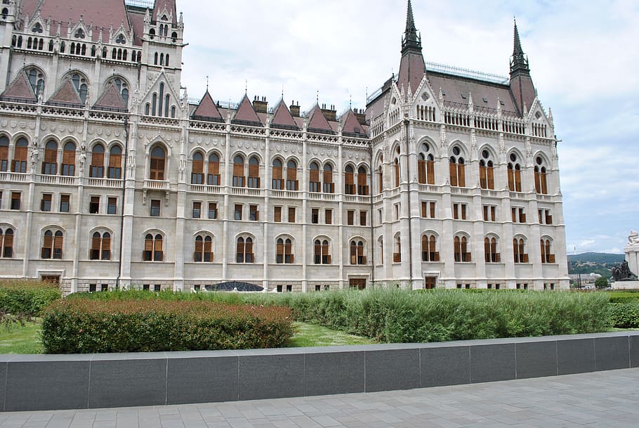 hungarian parliament building, budapest, kossuth square, building exterior, HD wallpaper