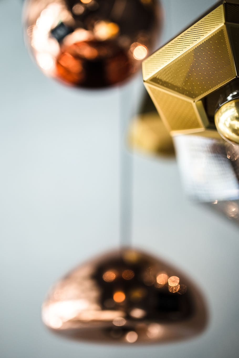 Details of designer lamps, light, indoors, food and drink, no people HD wallpaper