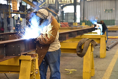 labora, welder, work, tool, gloves, mask, quilt, metal, metallurgy HD wallpaper