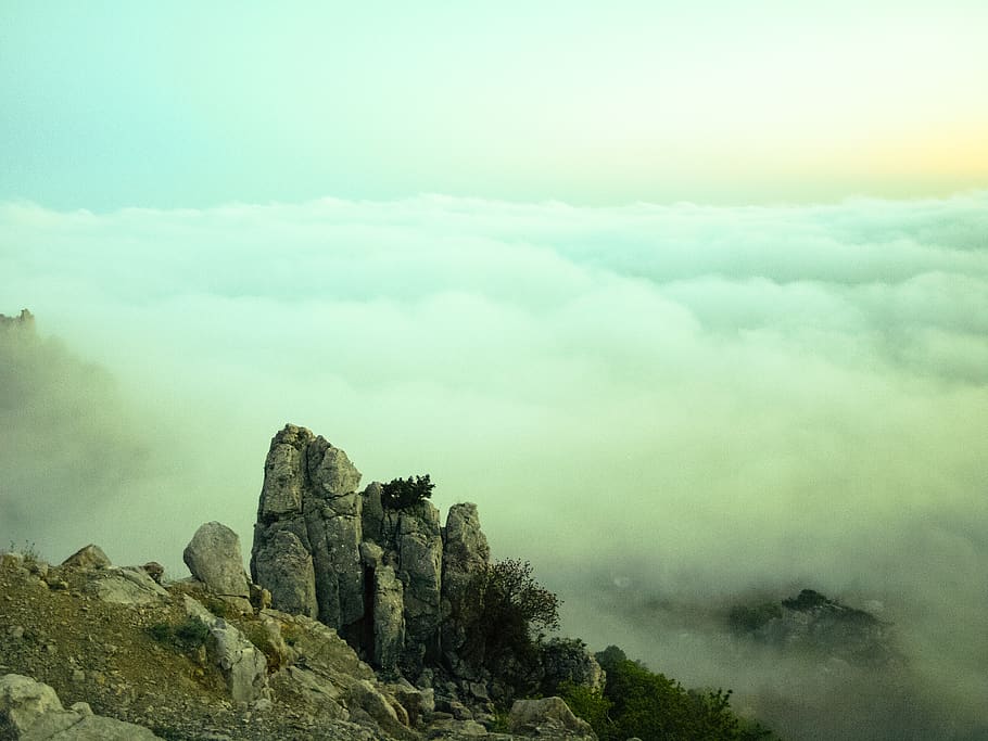cliff, rock, mountain, mountain range, mountain ridge, stone HD wallpaper