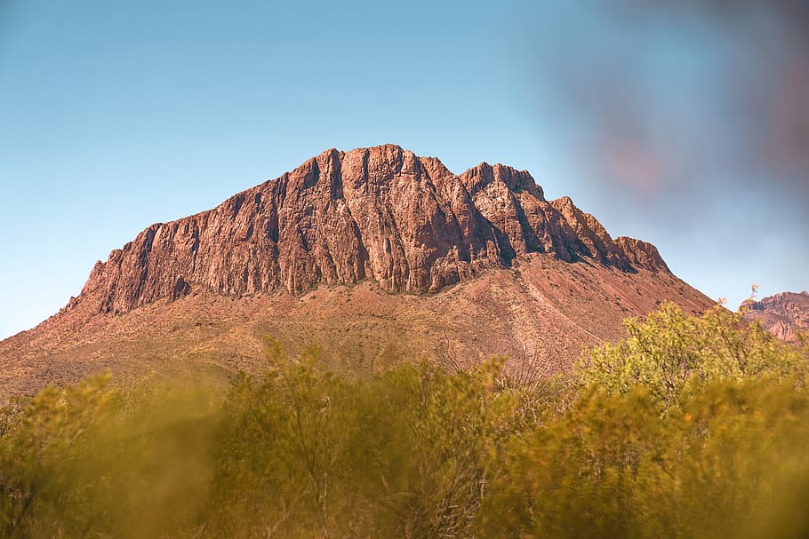 brown clay mountain, nature, outdoors, mesa, plateau, countryside HD wallpaper