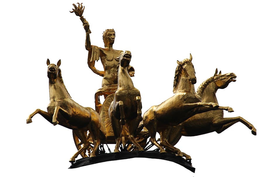 sculpture, golden, object, ride, fig, figure, statue, representation HD wallpaper