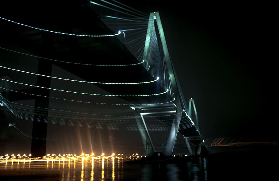 light, laser, building, metropolis, urban, city, town, architecture HD wallpaper