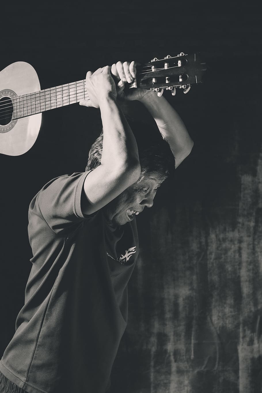 man holding classical guitar, music, musical instrument, arts culture and entertainment HD wallpaper