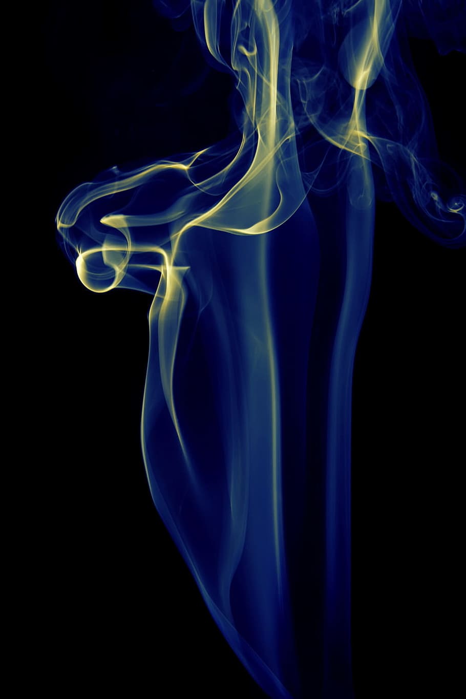 background, smoke, isolated, black, smooth, shape, abstract HD wallpaper