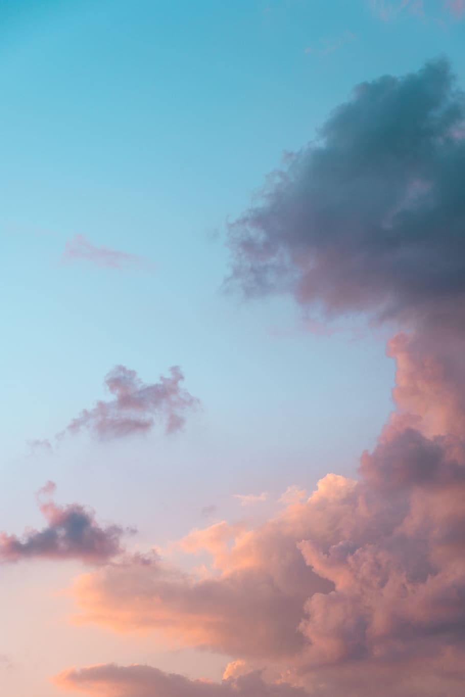 white clouds, cloud - sky, beauty in nature, sunset, low angle view HD wallpaper