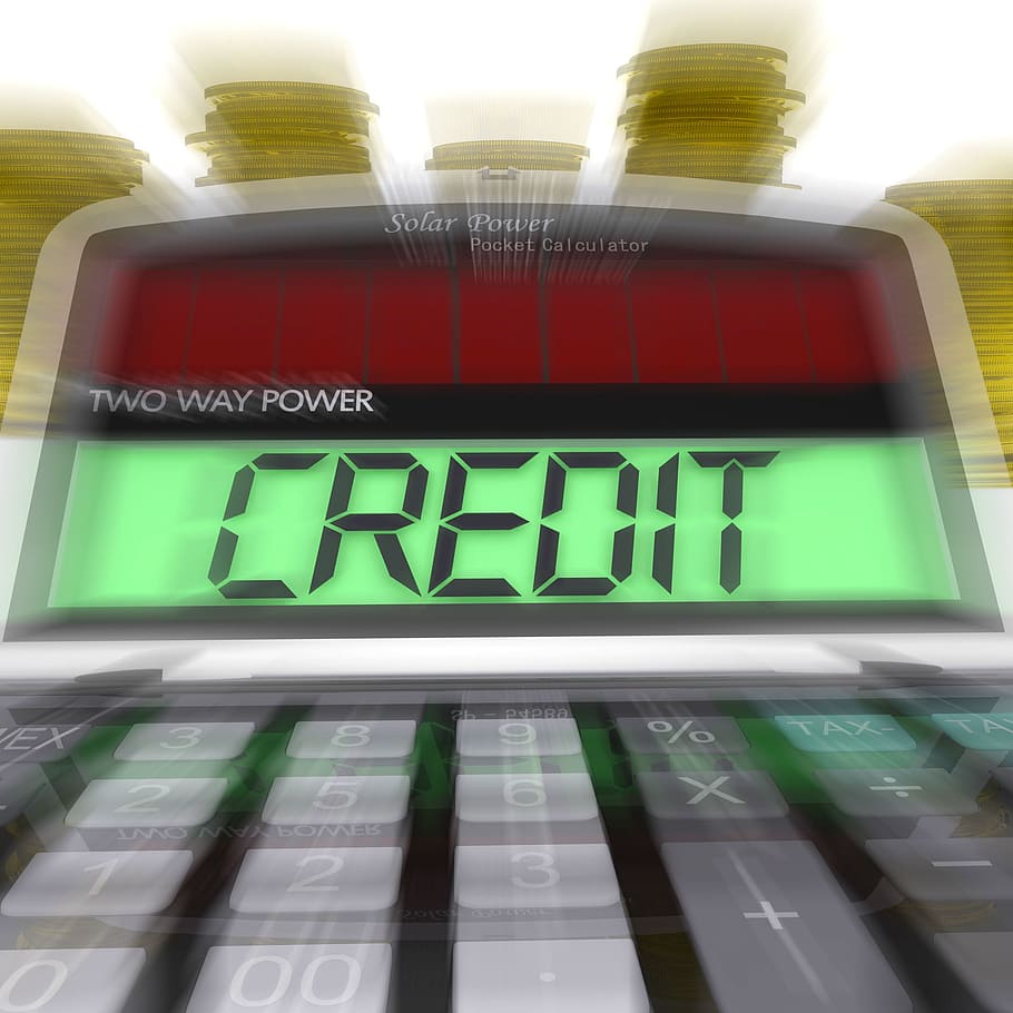 Credit Calculated Meaning Loan Money And Financing, borrow, borrowing