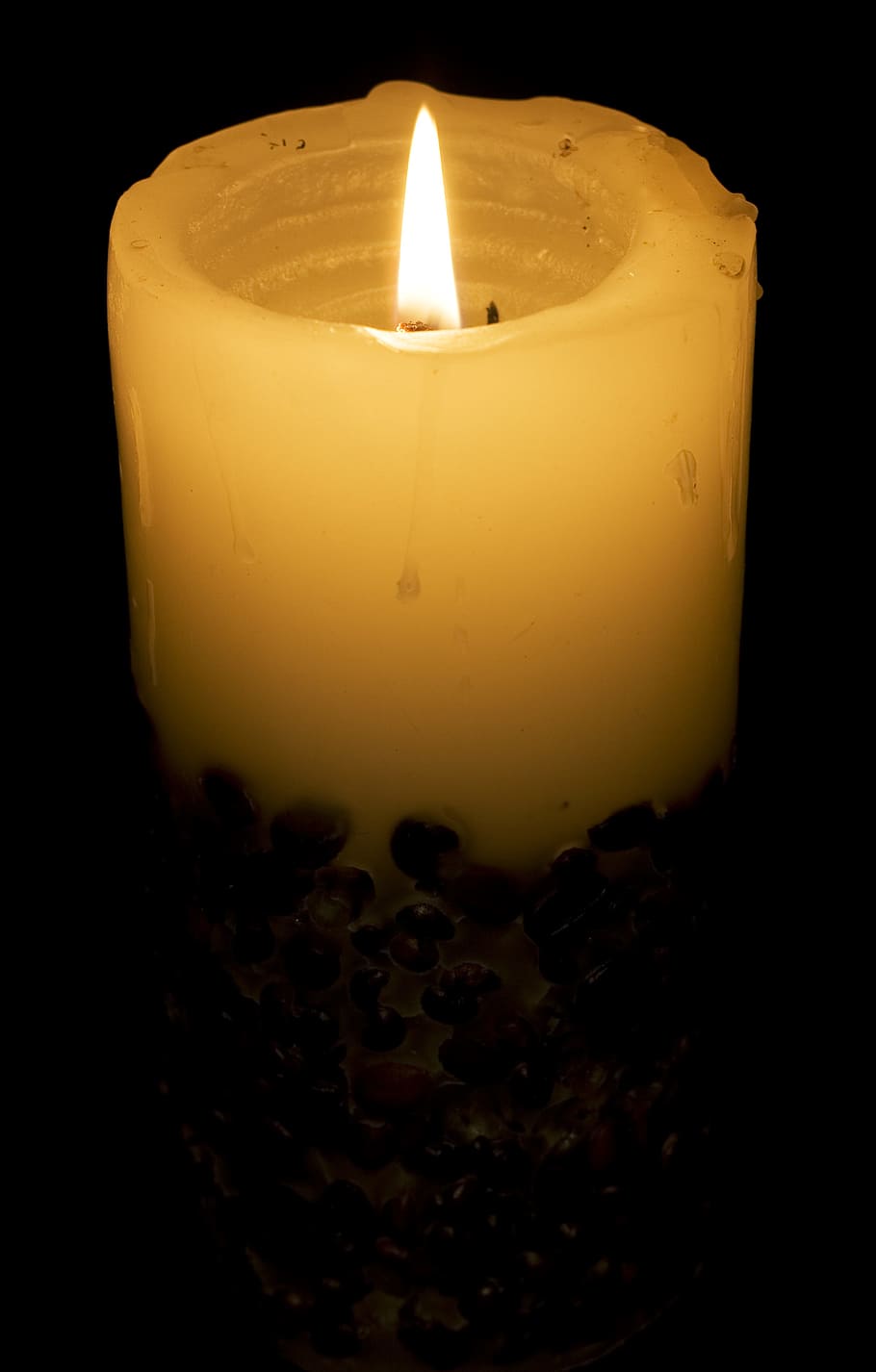 candle, wax, flame, fire, light, burning, fire - natural phenomenon HD wallpaper
