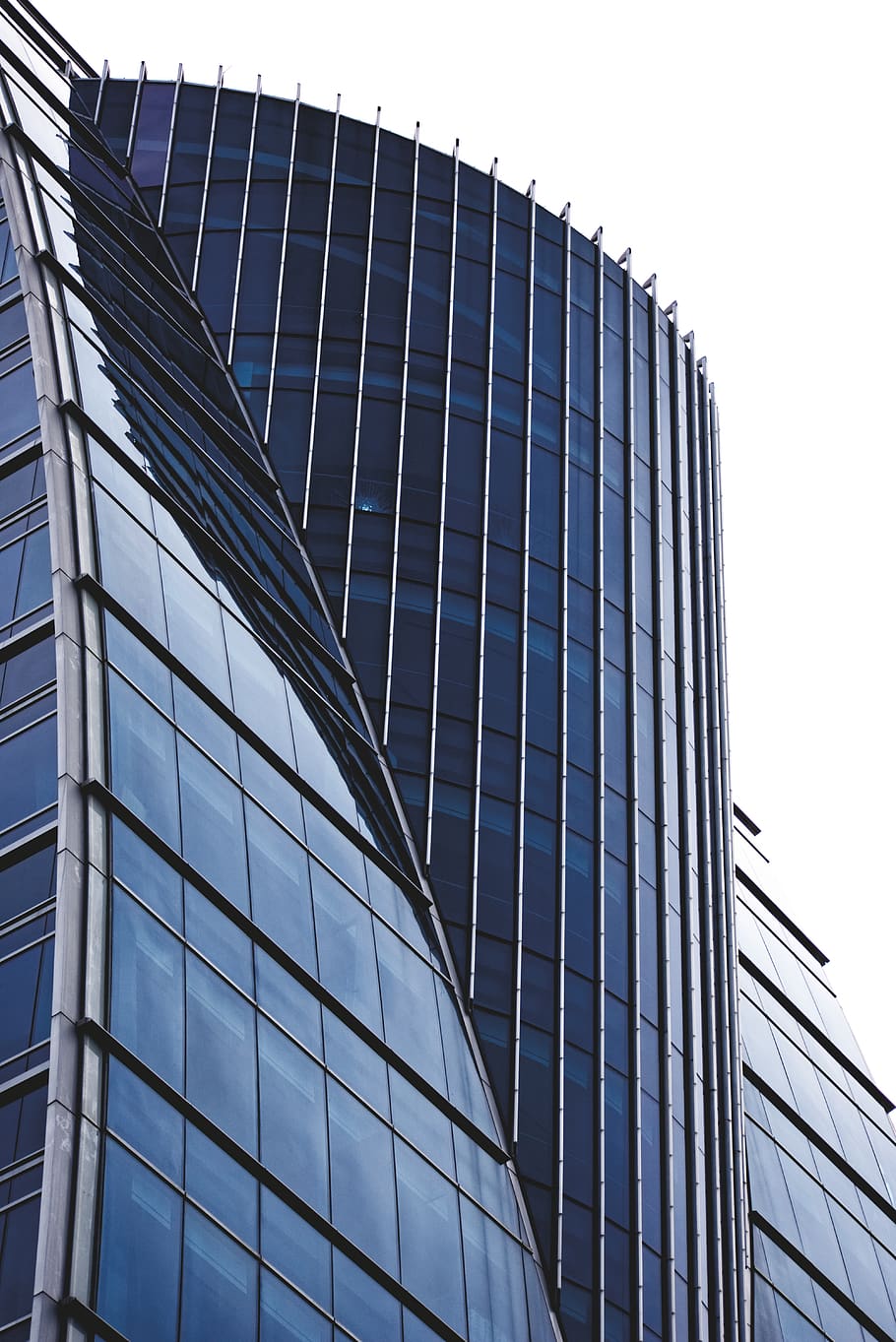 curtain mirror buildings, office building, home decor, architecture HD wallpaper