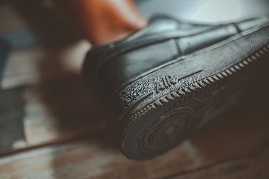 Close-Up Photo of Nike Shoe, 4k wallpaper, blur, depth of field, HD wallpaper
