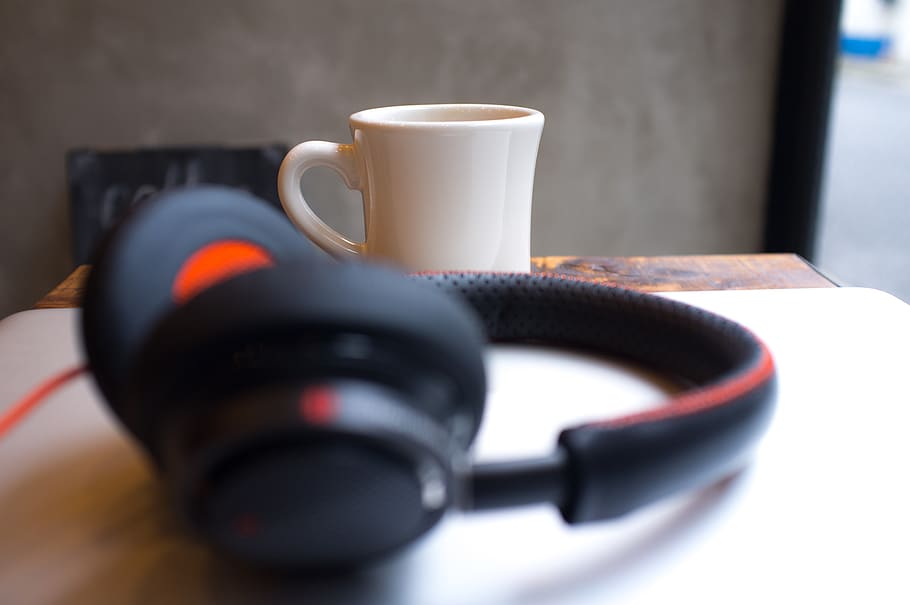japan, chuo, nihonbashi, coffee, wood, headphones, cafe, cup HD wallpaper