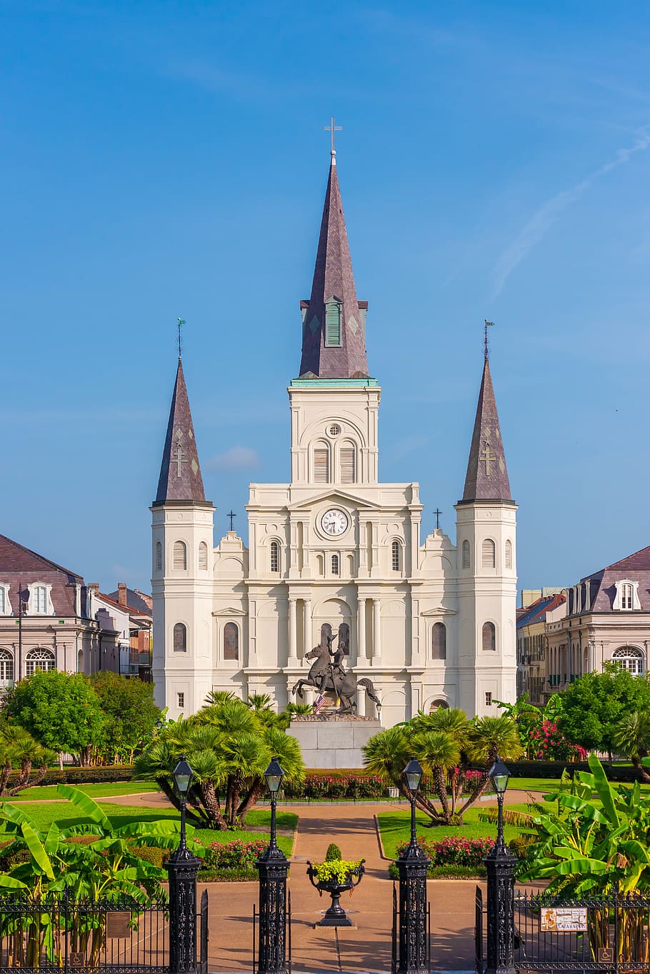 steeple, architecture, tower, building, spire, grass, plant HD wallpaper