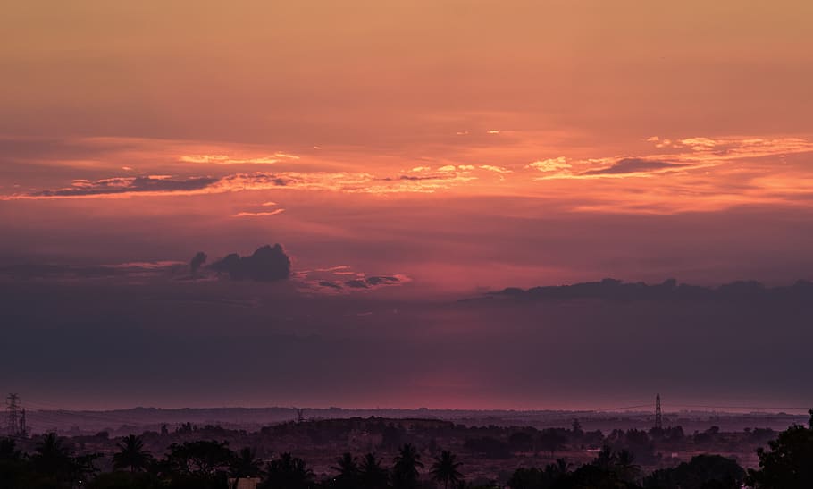 india, bengaluru, cloud - sky, beauty in nature, sunset, scenics - nature HD wallpaper
