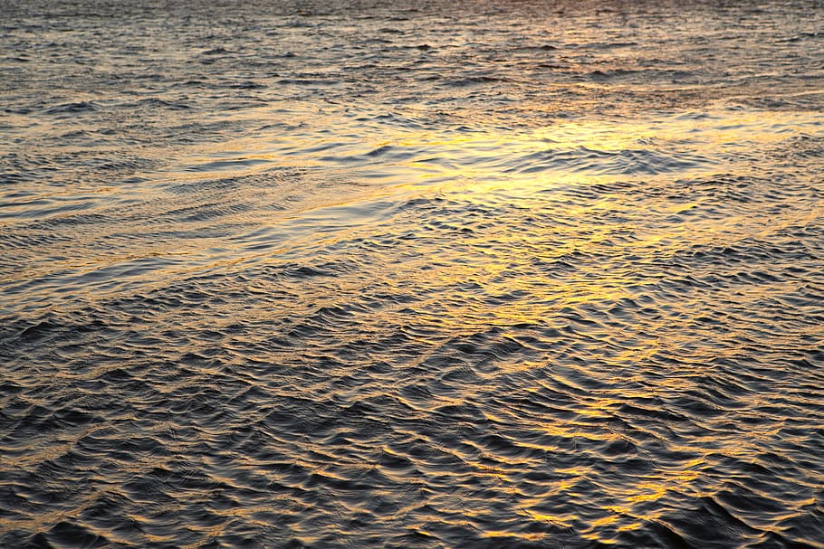 water, sea, ocean, surface, waves, ripples, full frame, beauty in nature HD wallpaper
