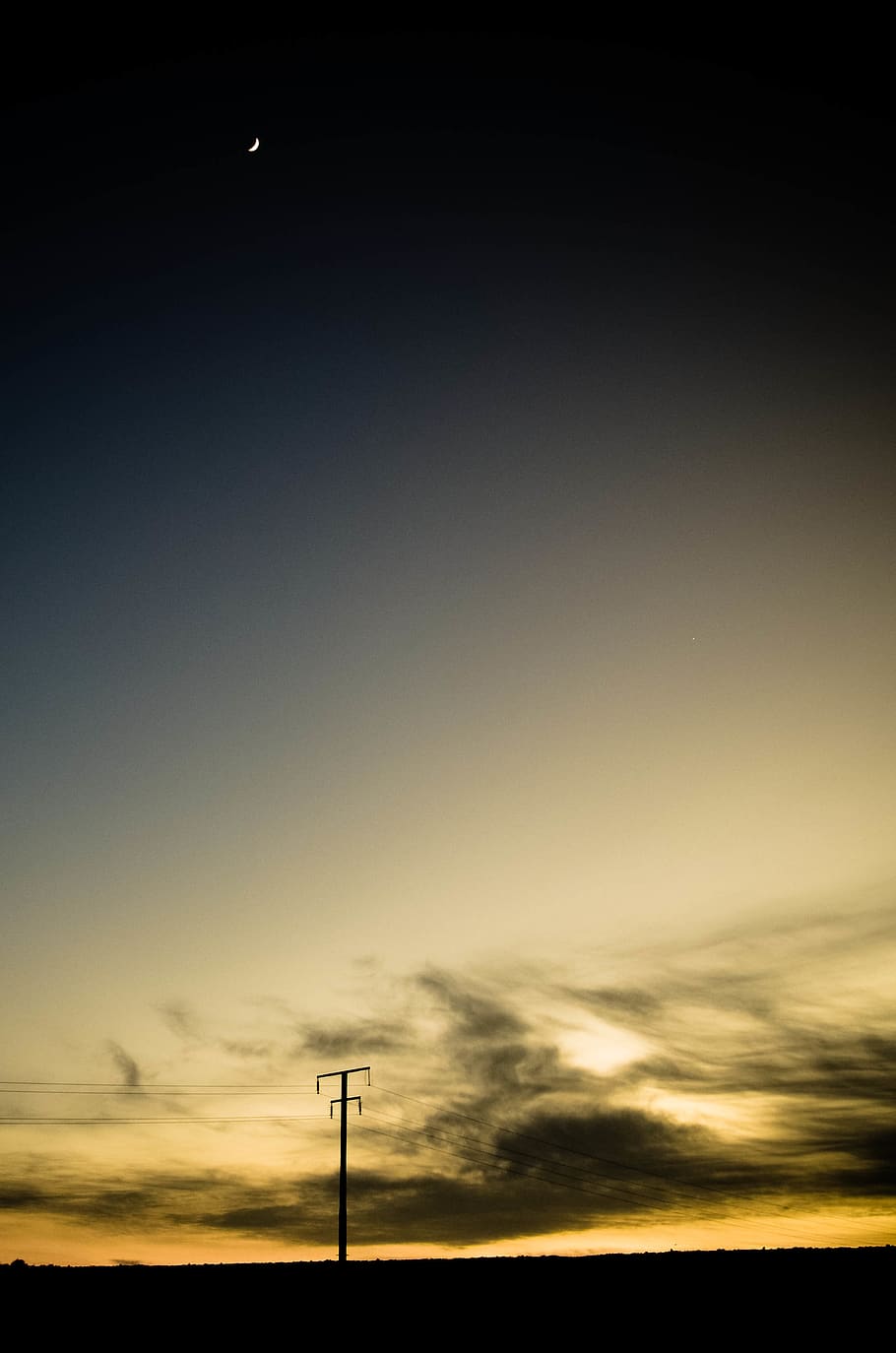sky, sunset, silhouette, beauty in nature, cloud - sky, tranquility HD wallpaper