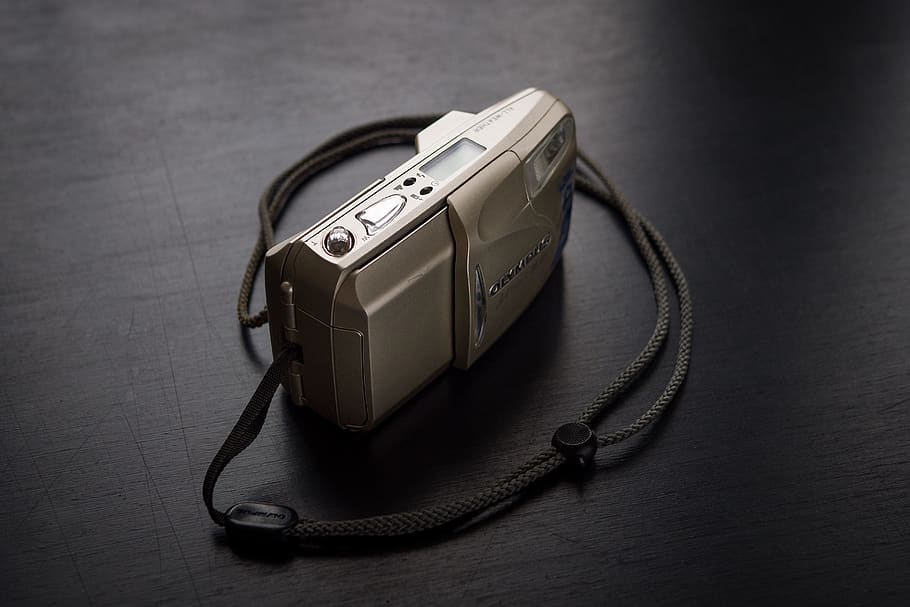 camera with lace on surface, electronics, wristwatch, digital camera HD wallpaper