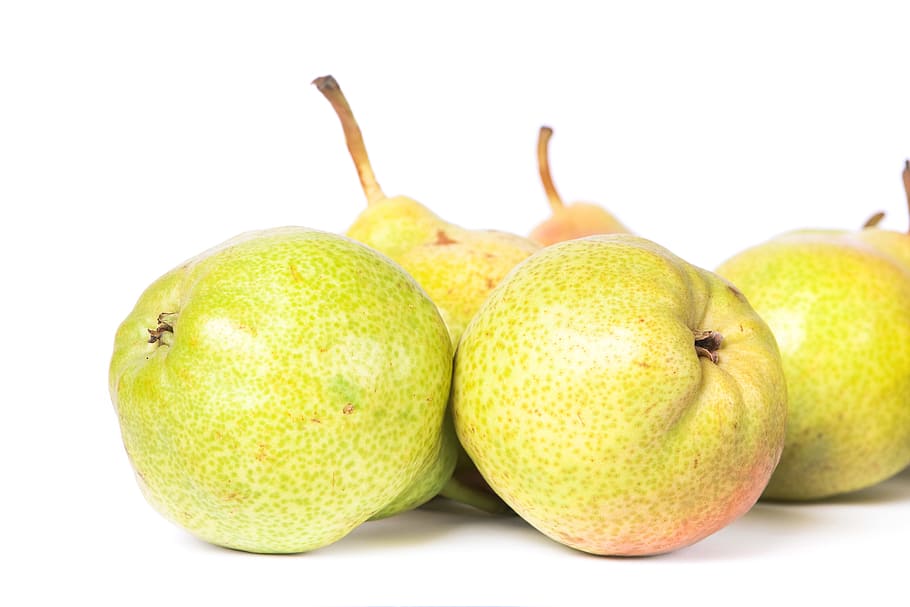 pear, pears, fruit, white, food, nobody, studio, healthy, fruity HD wallpaper