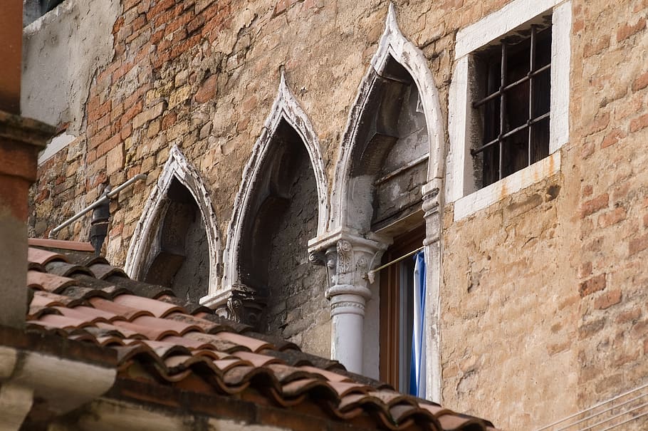 venice, italy, window, built structure, architecture, building exterior HD wallpaper