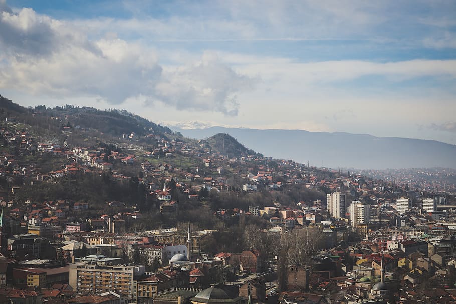 sarajevo, city, scape, panorama, travel, architecture, building HD wallpaper