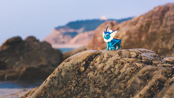 pokemon, seaside, rock, rock - object, solid, rock formation HD wallpaper