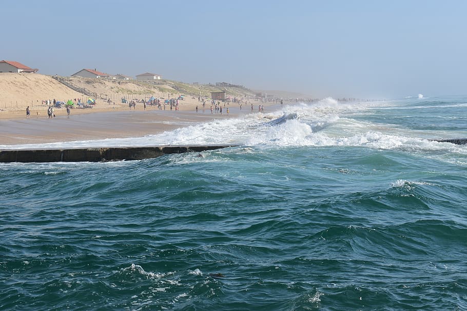sea, side, beach, waves, water, beauty in nature, motion, scenics - nature HD wallpaper
