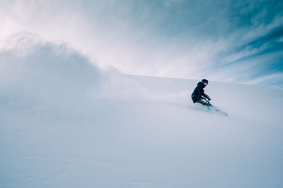 man skiing during daytime, nature, outdoors, snow, human, person HD wallpaper