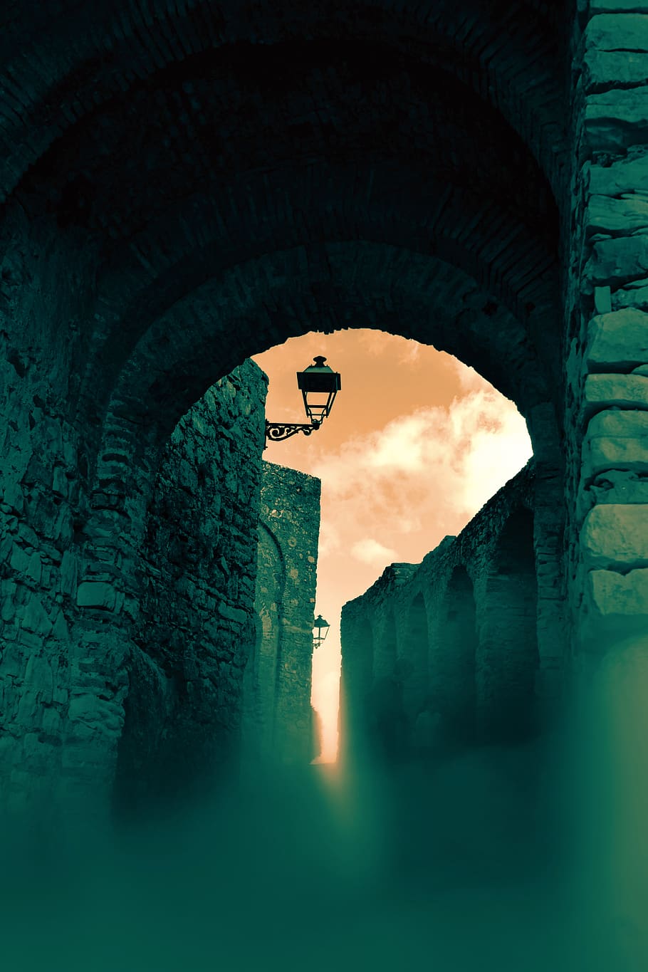 building, dungeon, crypt, architecture, bunker, sunlight, mystery HD wallpaper