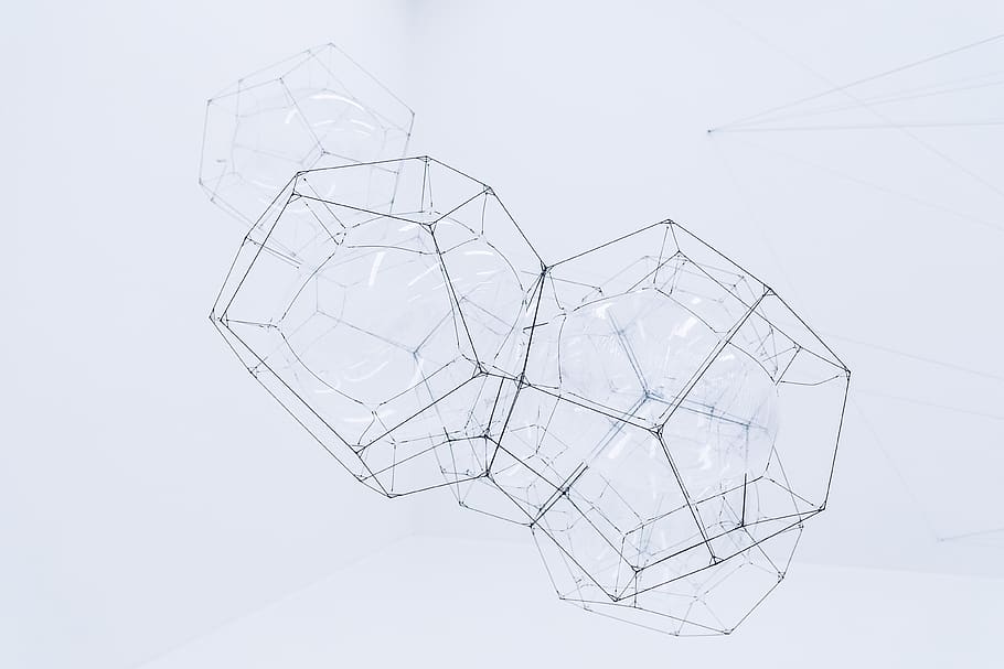architecture, structure, art, design, abstract, wires, transparent HD wallpaper