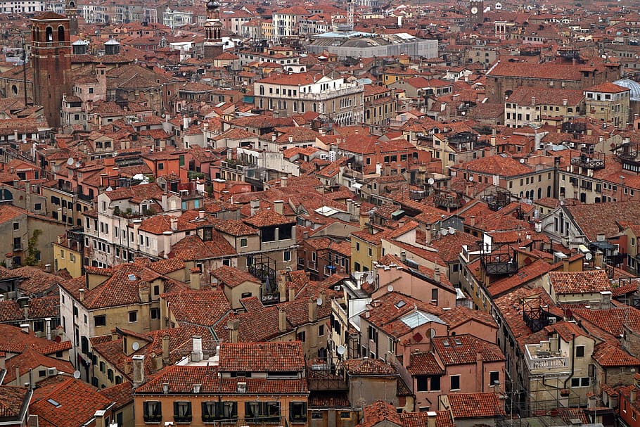 old, house, building, tile, roof, italy, architecture, building exterior HD wallpaper