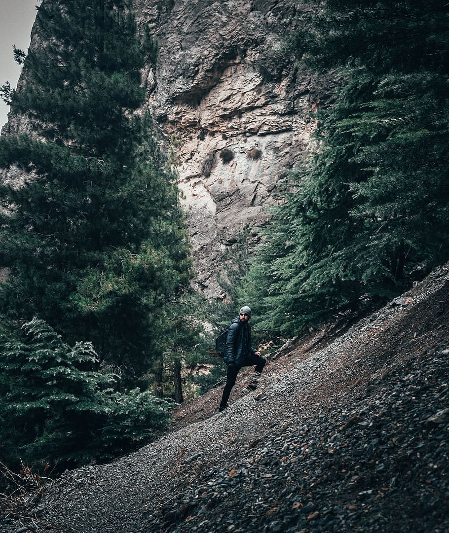 Photo of Man Climbing, adventure, backpack, climber, environment HD wallpaper