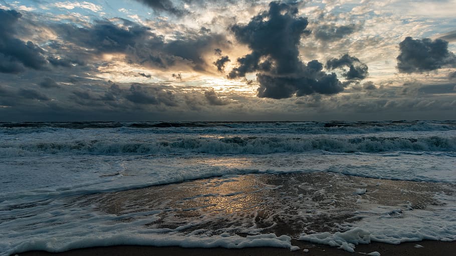 beach, sea, north sea, vacations, water, summer, coast, sand HD wallpaper