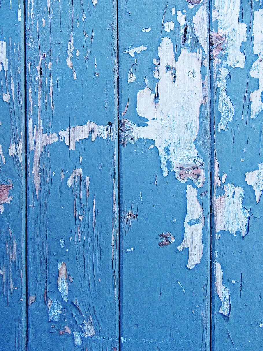 blue wall paint, wood, rug, door, rust, texture, concrete, hardwood, HD wallpaper