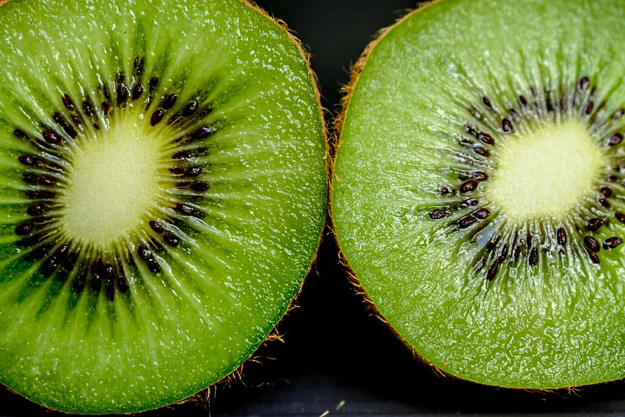 kiwi, approach, vivid, fruit, round, food, food and drink, healthy eating, HD wallpaper