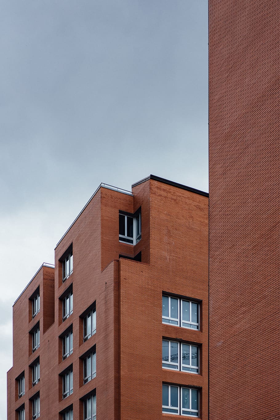 brown concrete building, brick, caserta, urban, town, high rise HD wallpaper
