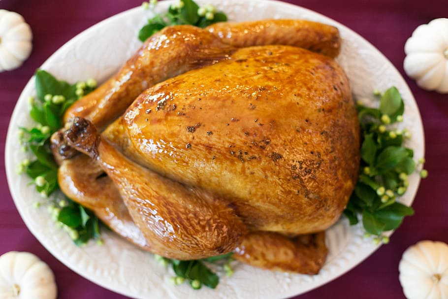 Roasted Turkey Photo, Food, Flatlay, Thanksgiving, Dinner, food and drink, HD wallpaper