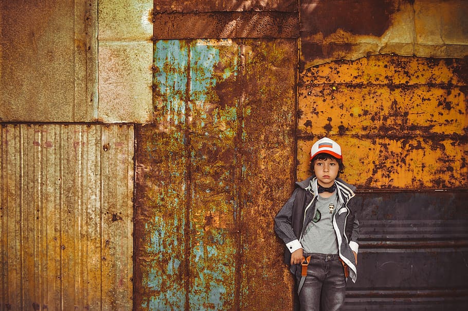 model, clothing, advertising, background, iron, industrial style HD wallpaper