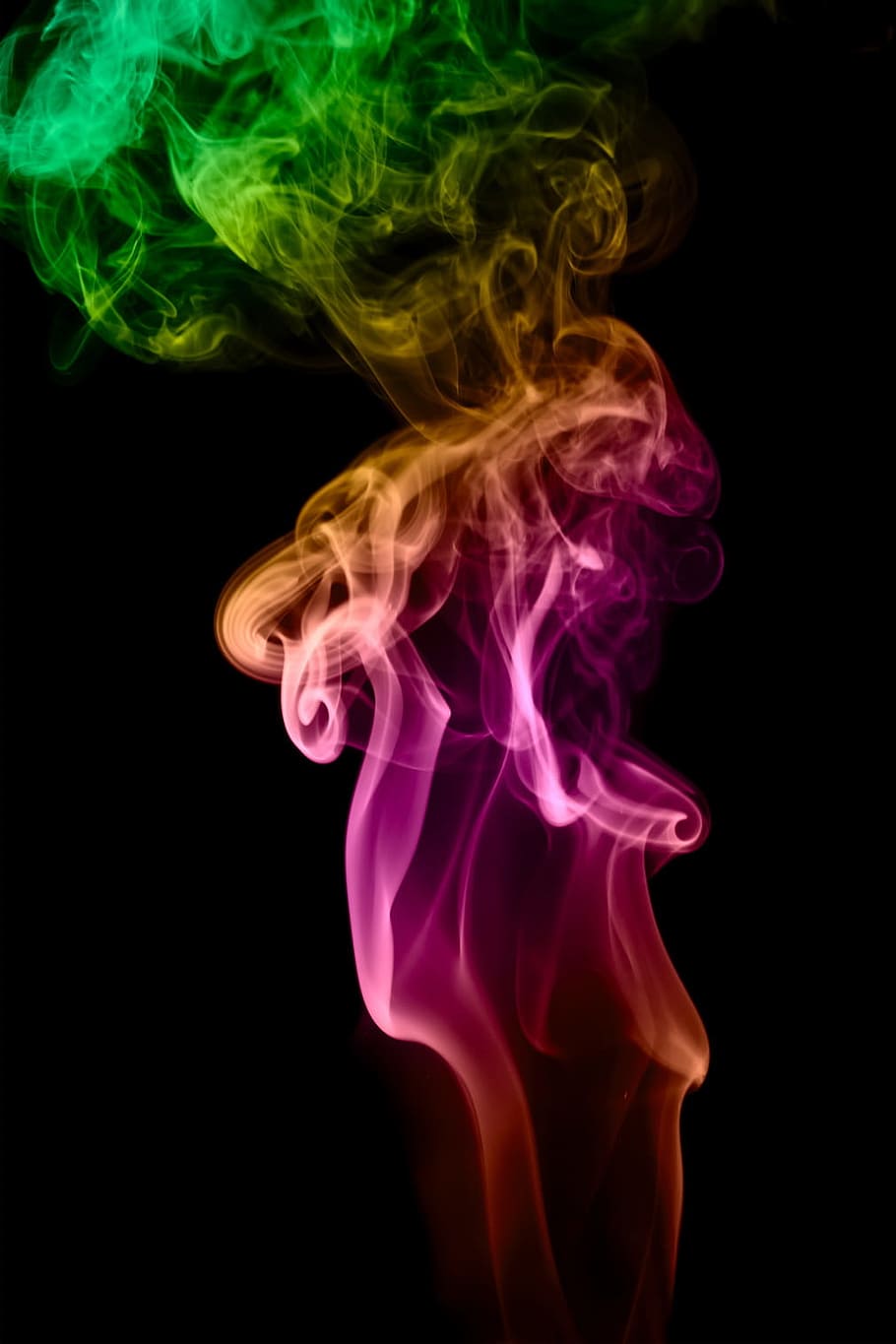 background, smoke, isolated, black, smooth, shape, abstract HD wallpaper